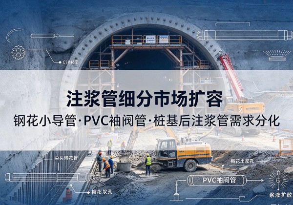 平鲁注浆管细分市场扩容，隧道钢花小导管、PVC 袖阀管、桩基后注浆管需求分化